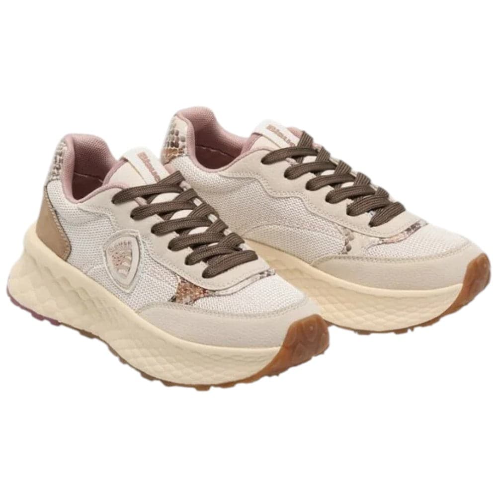 BLAUER sneakers da donna CREAM/BROWN art. F5LYNN01/PYT in Sneaker casual Prodotti di Classe - Nocera Superiore, commercioVirtuoso.it