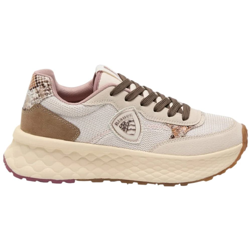 BLAUER sneakers da donna CREAM/BROWN art. F5LYNN01/PYT in Sneaker casual Prodotti di Classe - Nocera Superiore, commercioVirtuoso.it