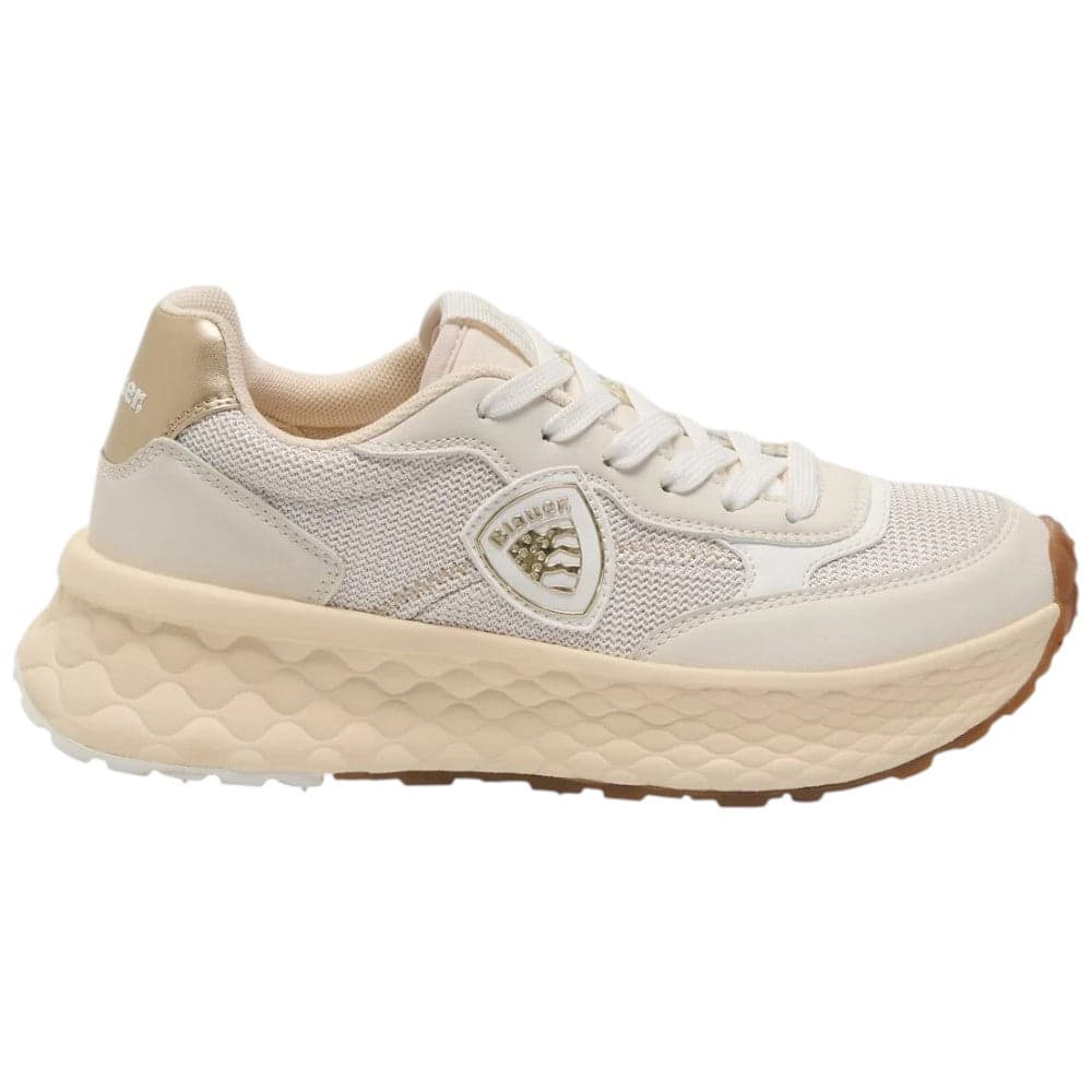 Sneakers Blauer Donna Cream: Eleganza e Comfort Casual Chic in Sneaker casual Prodotti di Classe - Nocera Superiore, commercioVirtuoso.it