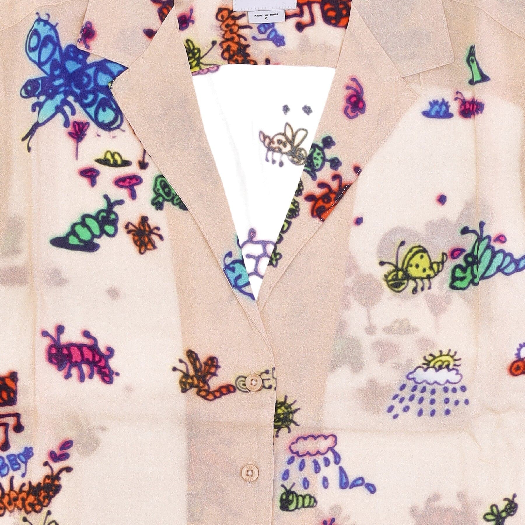 OBEY Camicia Manica Corta Donna Doodle Relaxed Shirt Shortbread da donna in Bluse e camicie Drestige - Casamassima, commercioVirtuoso.it