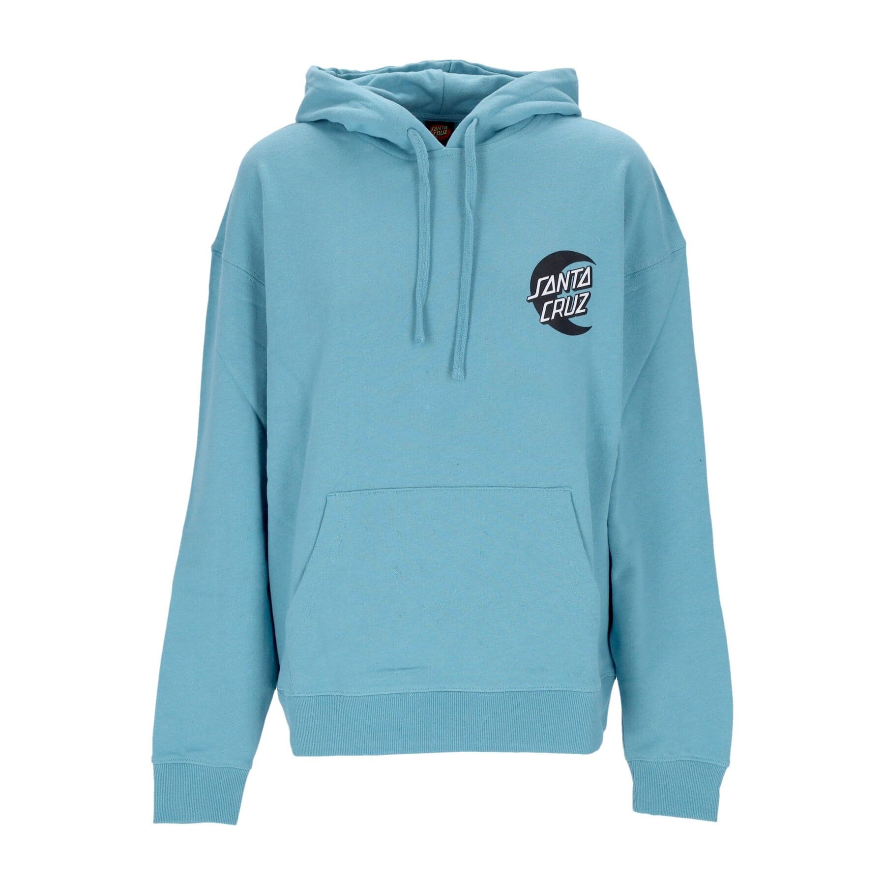 SANTA CRUZ Felpa Leggera Cappuccio Uomo Cabana Moon Dot Hood Turquoise da uomo in Felpe con cappuccio Drestige - Casamassima, commercioVirtuoso.it