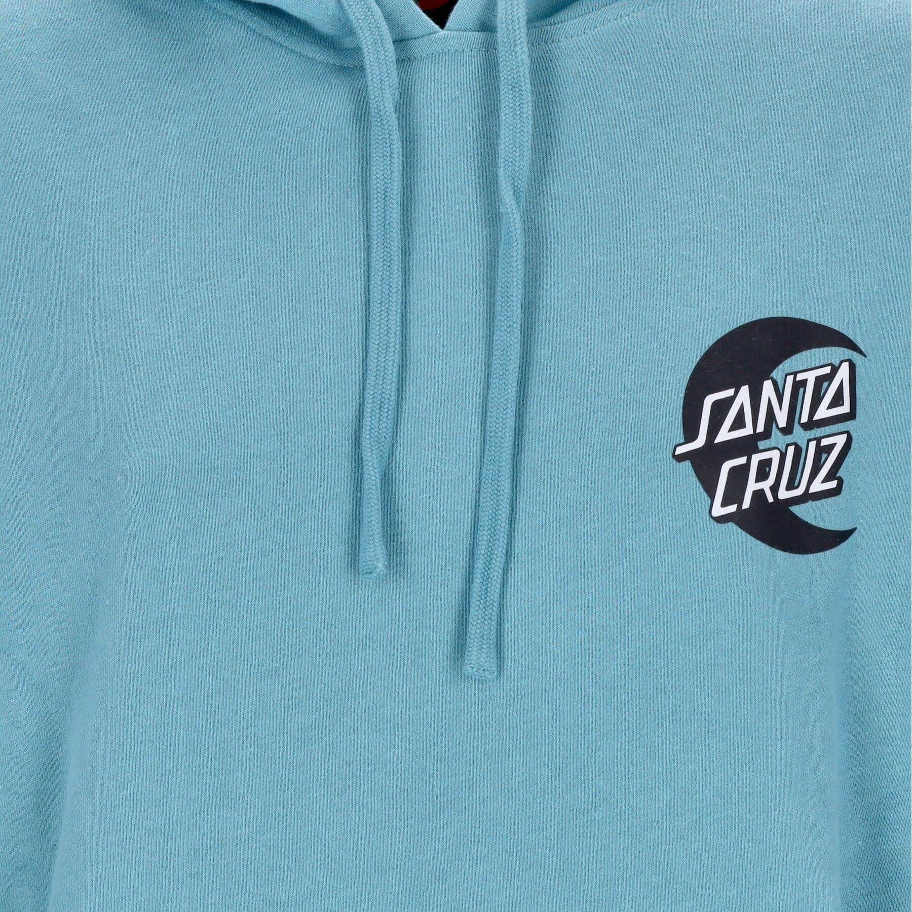 SANTA CRUZ Felpa Leggera Cappuccio Uomo Cabana Moon Dot Hood Turquoise da uomo in Felpe con cappuccio Drestige - Casamassima, commercioVirtuoso.it