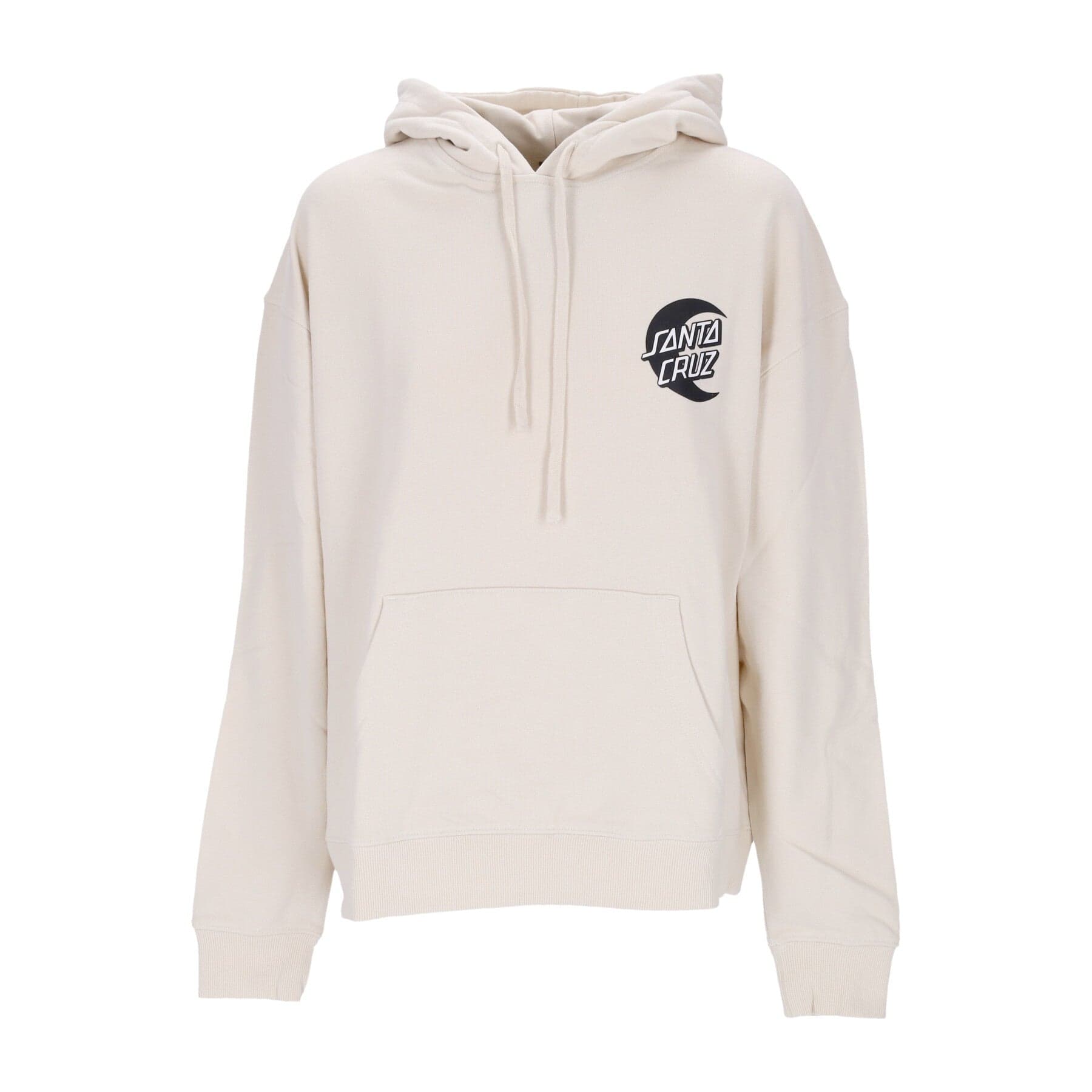 SANTA CRUZ Felpa Leggera Cappuccio Uomo Cabana Moon Dot Hood Off White da uomo in Felpe con cappuccio Drestige - Casamassima, commercioVirtuoso.it