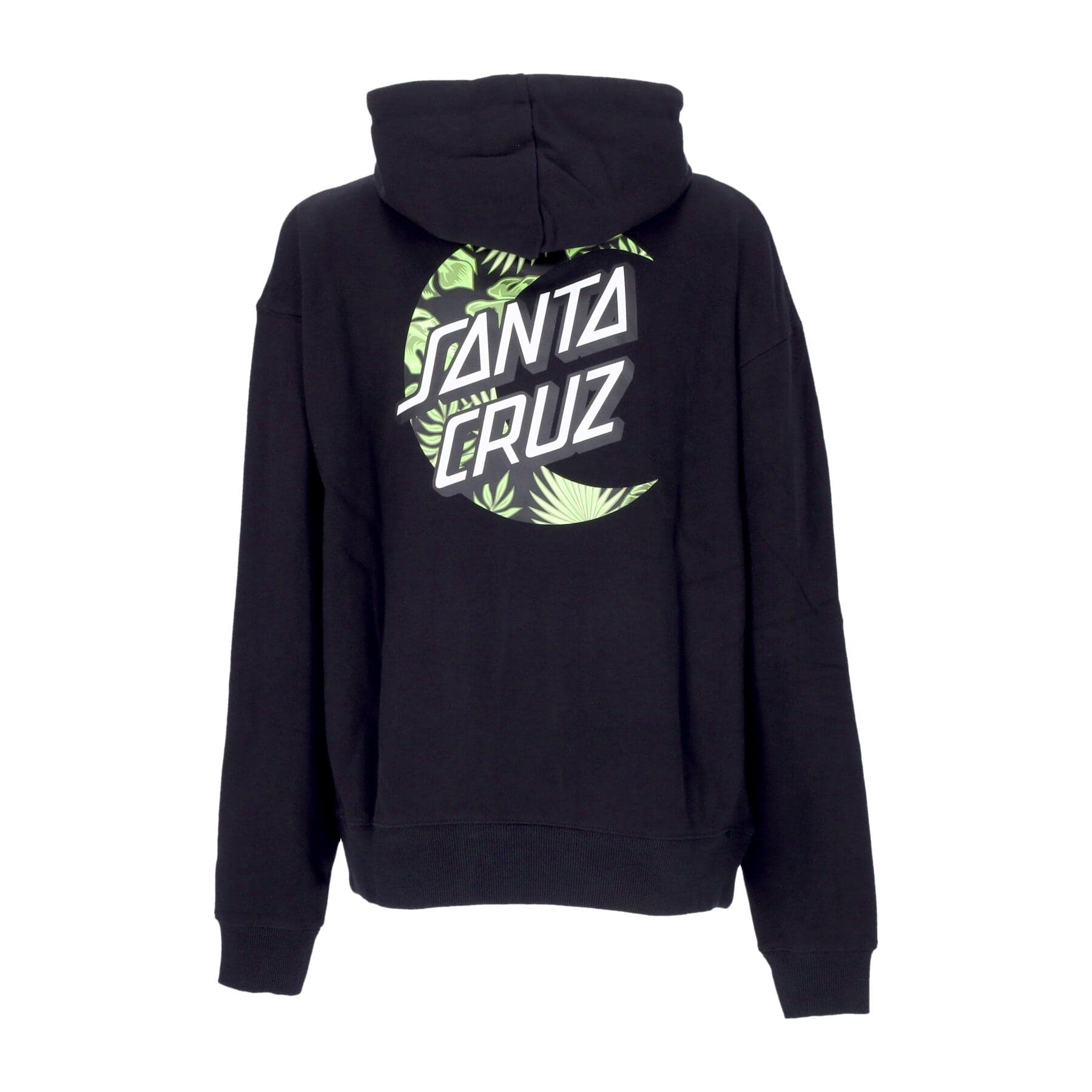 SANTA CRUZ Felpa Leggera Cappuccio Uomo Cabana Moon Dot Hood Black