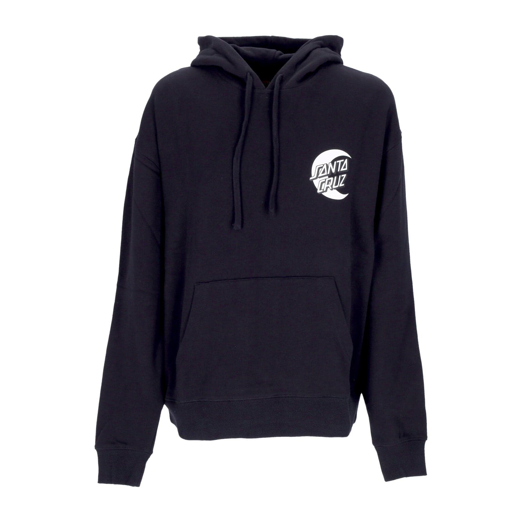 SANTA CRUZ Felpa Leggera Cappuccio Uomo Cabana Moon Dot Hood Black da uomo in Felpe con cappuccio Drestige - Casamassima, commercioVirtuoso.it