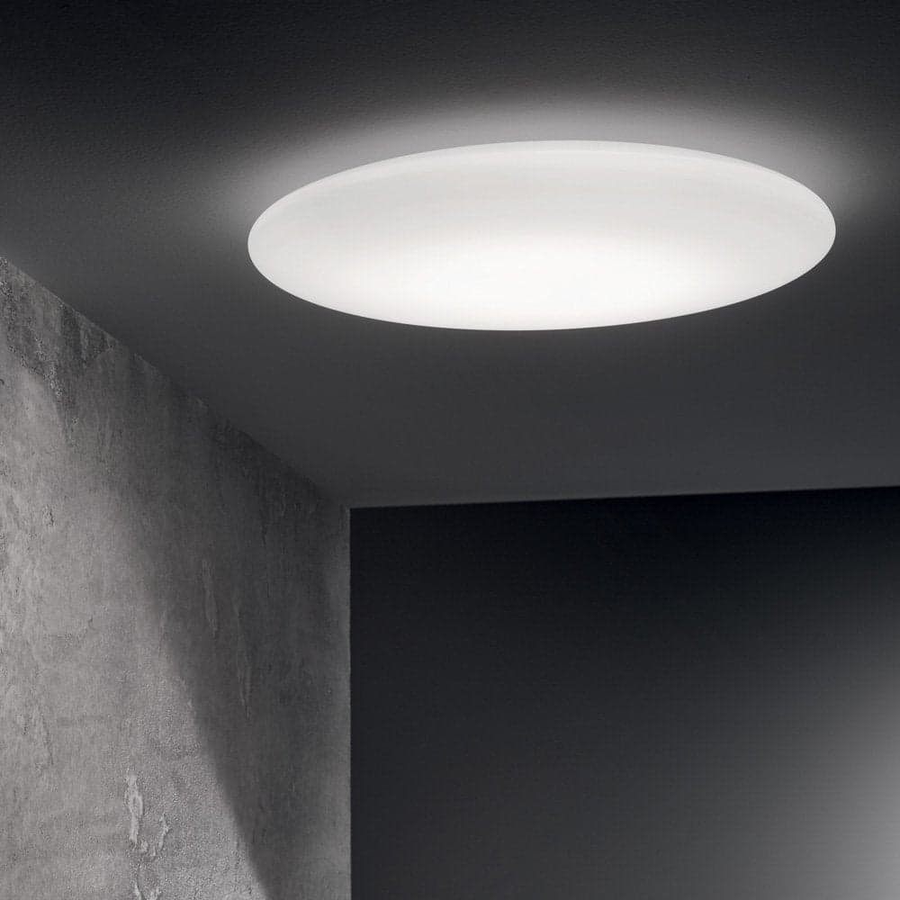 Plafoniera Moderna Level Metallo Bianco Led 22,5W 3000K Luce Calda in Plafoniere LuceArt - Montecorvino Pugliano, commercioVirtuoso.it