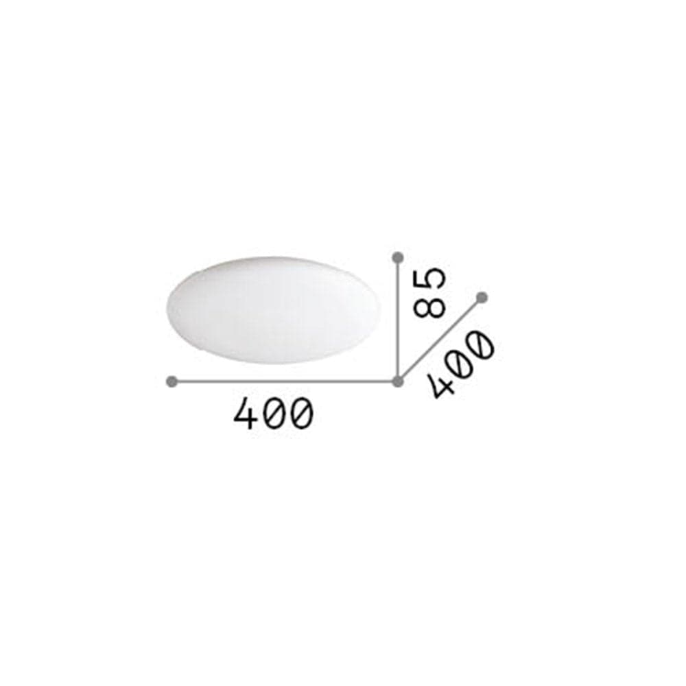 Plafoniera Moderna Level Metallo Bianco Led 22,5W 3000K Luce Calda in Plafoniere LuceArt - Montecorvino Pugliano, commercioVirtuoso.it