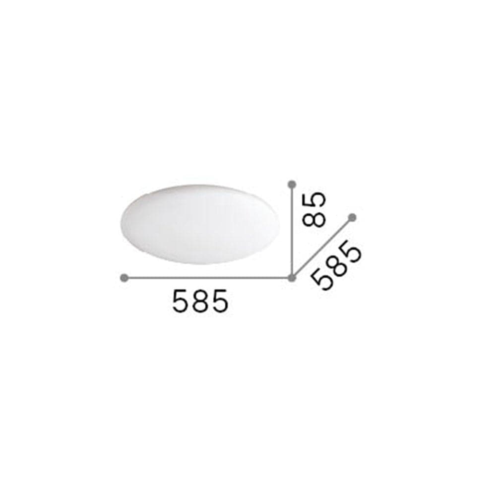 Plafoniera Moderna Level Metallo Bianco Led 37,5W 3000K Luce Calda in Plafoniere LuceArt - Montecorvino Pugliano, commercioVirtuoso.it