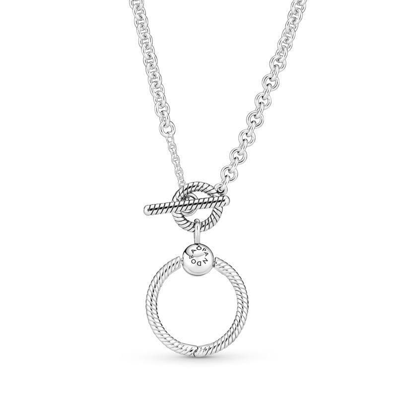 PANDORA - Collana con Chiusura a T e O Pendant in Collane Alba Gioielli - Casoria, commercioVirtuoso.it