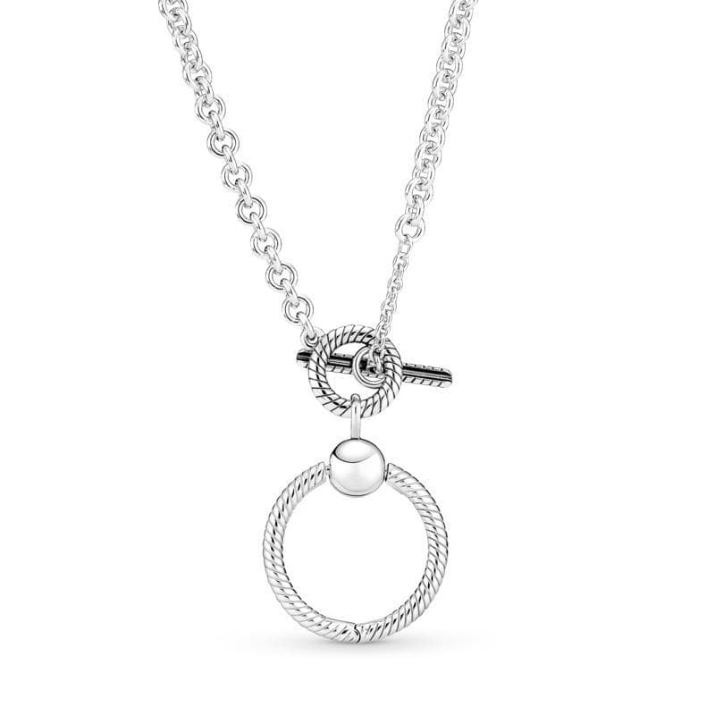 PANDORA - Collana con Chiusura a T e O Pendant in Collane Alba Gioielli - Casoria, commercioVirtuoso.it