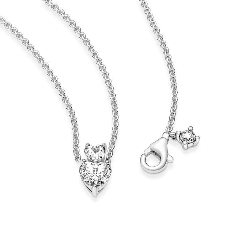 PANDORA - Collana Due Cuori in Collane Alba Gioielli - Casoria, commercioVirtuoso.it