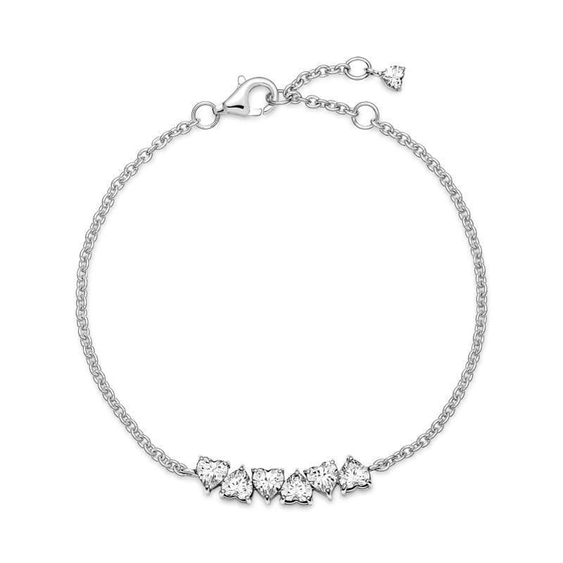 PANDORA -  Bracciale con Cuori in Bracciali Alba Gioielli - Casoria, commercioVirtuoso.it