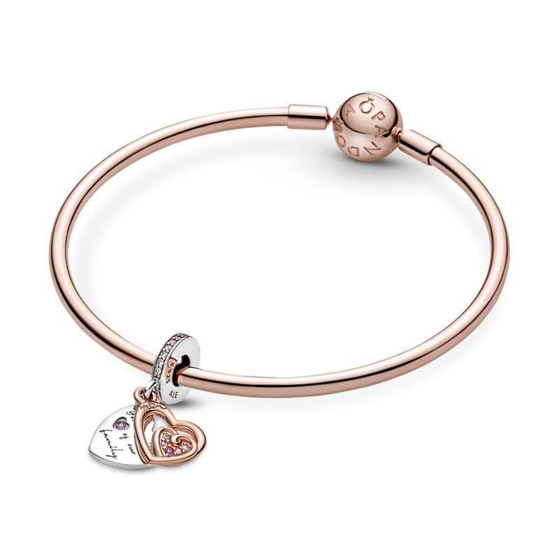 PANDORA - Charm Pendente Cuori Intrecciati e Famiglia in Bead Charm Alba Gioielli - Casoria, commercioVirtuoso.it