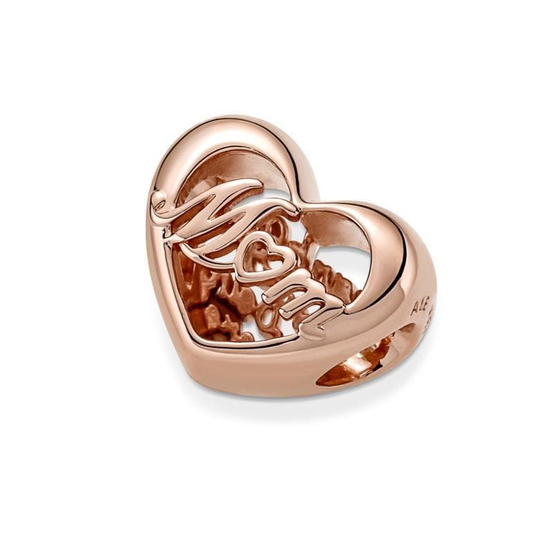 PANDORA - Charm Cuore "Thank You, Mom" in Bead Charm Alba Gioielli - Casoria, commercioVirtuoso.it