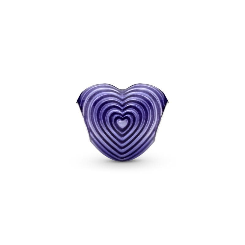PANDORA - Charm Batticuore Viola "Mom" in Bead Charm Alba Gioielli - Casoria, commercioVirtuoso.it