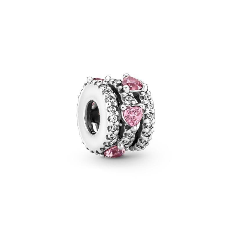 PANDORA - Charm Cuori Rosa in Bead Charm Alba Gioielli - Casoria, commercioVirtuoso.it