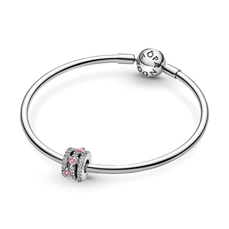 PANDORA - Charm Cuori Rosa in Bead Charm Alba Gioielli - Casoria, commercioVirtuoso.it