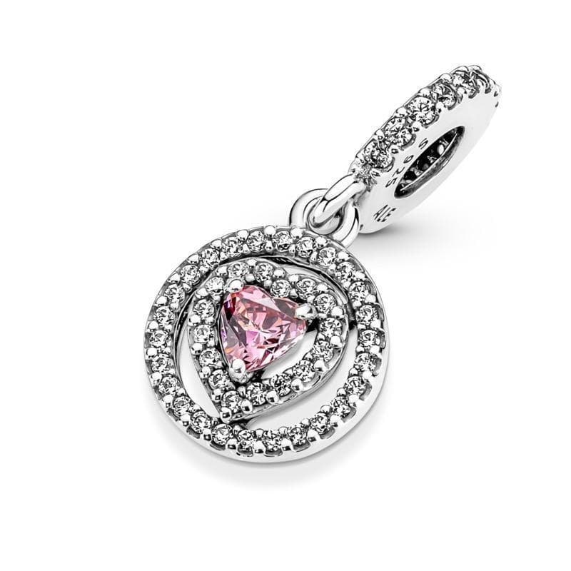 PANDORA - Charm Pendente Cuore Rosa in Bead Charm Alba Gioielli - Casoria, commercioVirtuoso.it