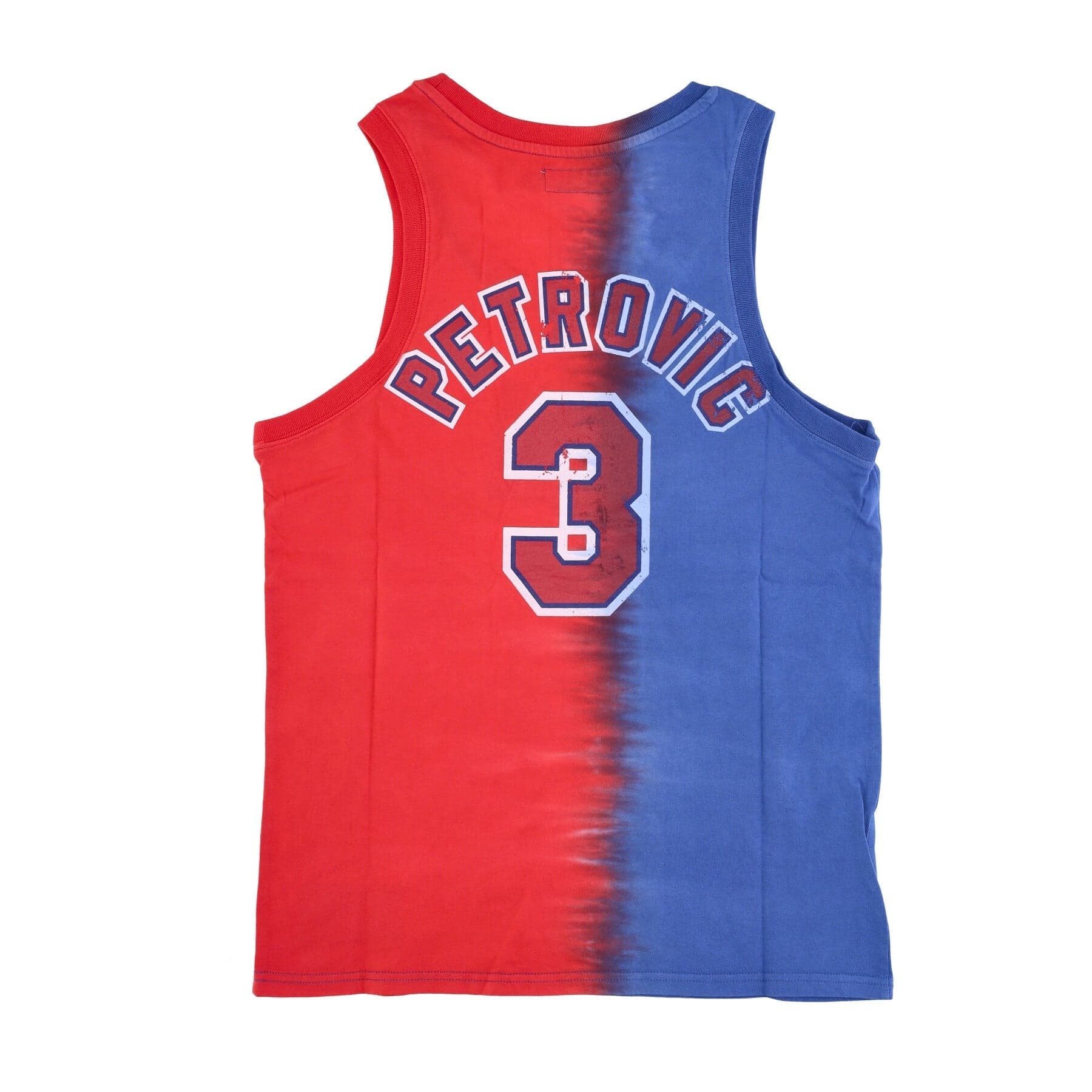 MITCHELL &amp; NESS Canotta Uomo Nba Vertical Tie Dye Tank Hardwood Classics No 3 Drazen Petrovic Nejnet Original Team Colors da uomo in Canottiere e magliette Drestige - Casamassima, commercioVirtuoso.it