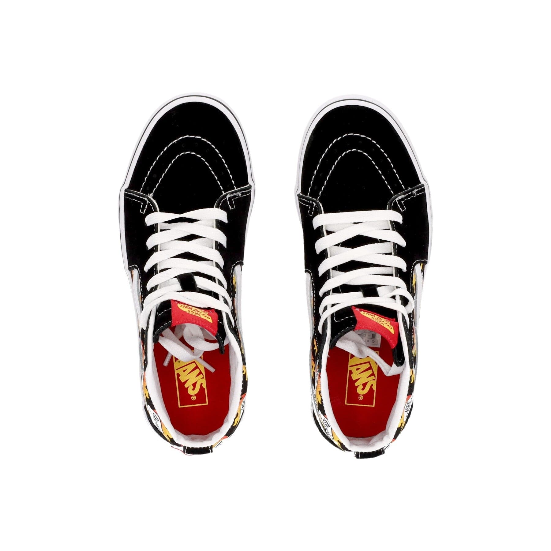 VANS Scarpa Alta Bambino Sk8-hi (flame Logo Repeat) Black/flaming Vans da bambino in Sneaker casual Drestige - Casamassima, commercioVirtuoso.it