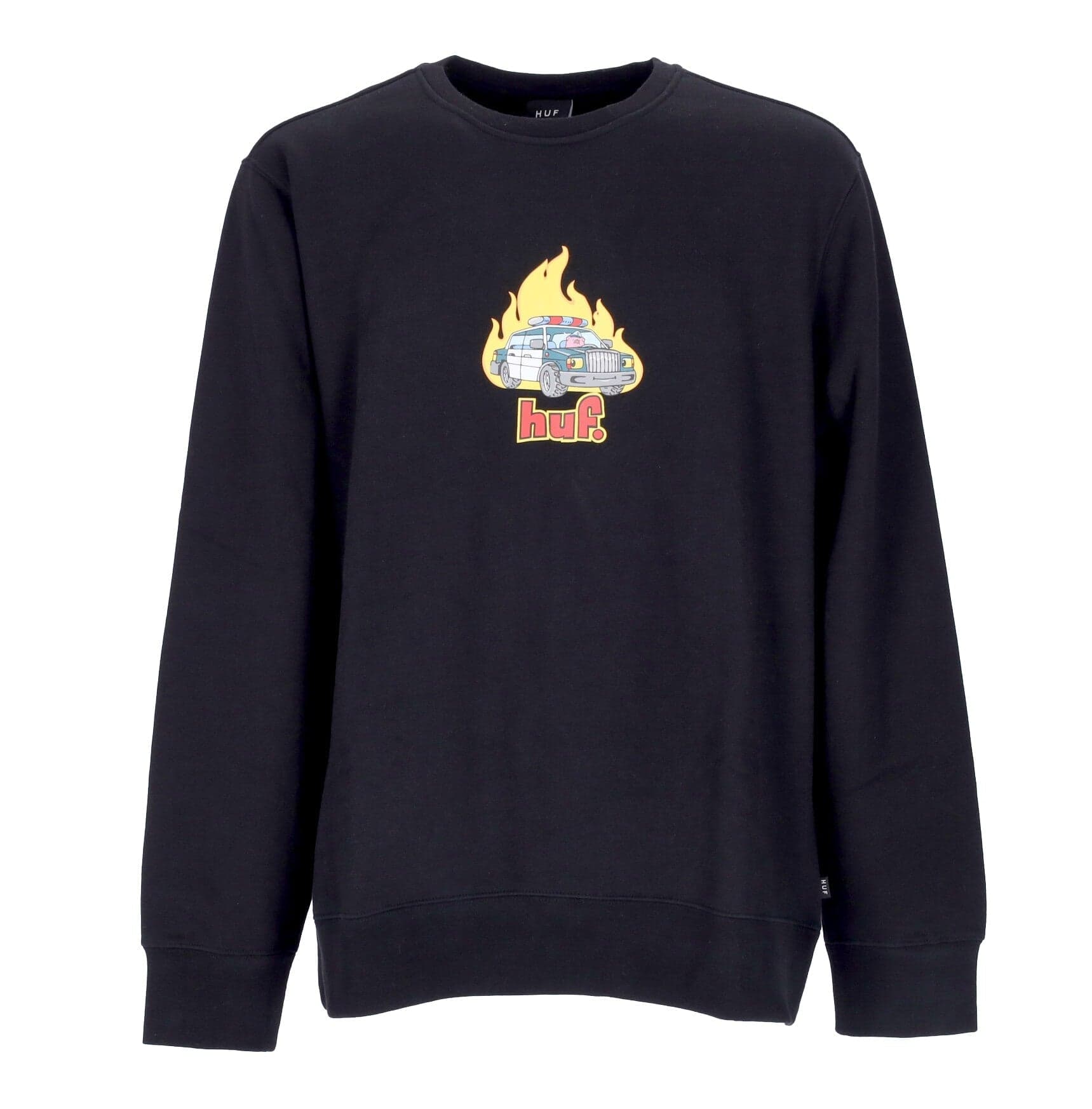 HUF Felpa Girocollo Uomo Roasted Crew Black da uomo in Felpe senza cappuccio Drestige - Casamassima, commercioVirtuoso.it