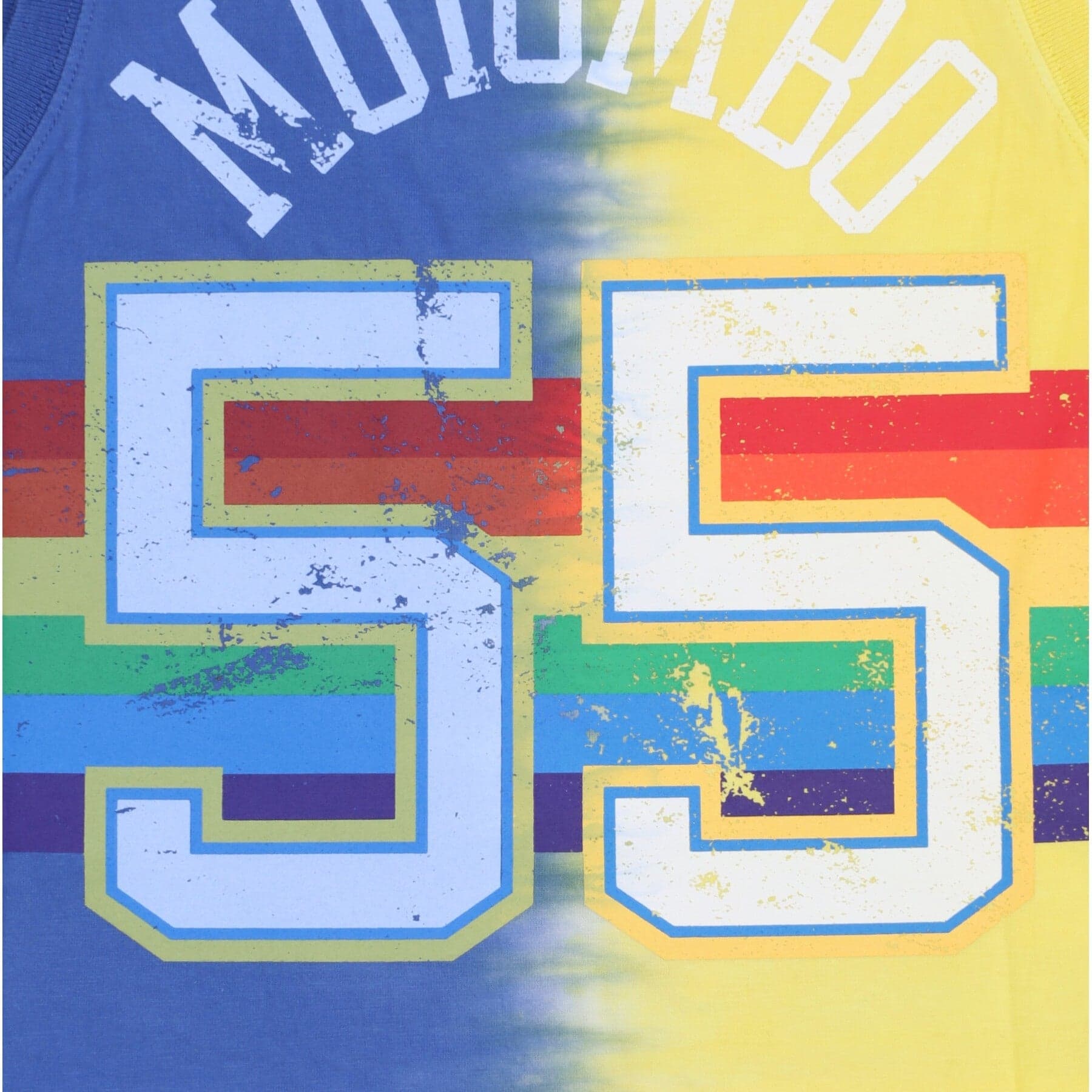 MITCHELL &amp; NESS Canotta Uomo Nba Vertical Tie Dye Tank Hardwood Classics No 55 Dikembe Mutombo Dennug Original Team Colors da uomo in Canottiere e magliette Drestige - Casamassima, commercioVirtuoso.it