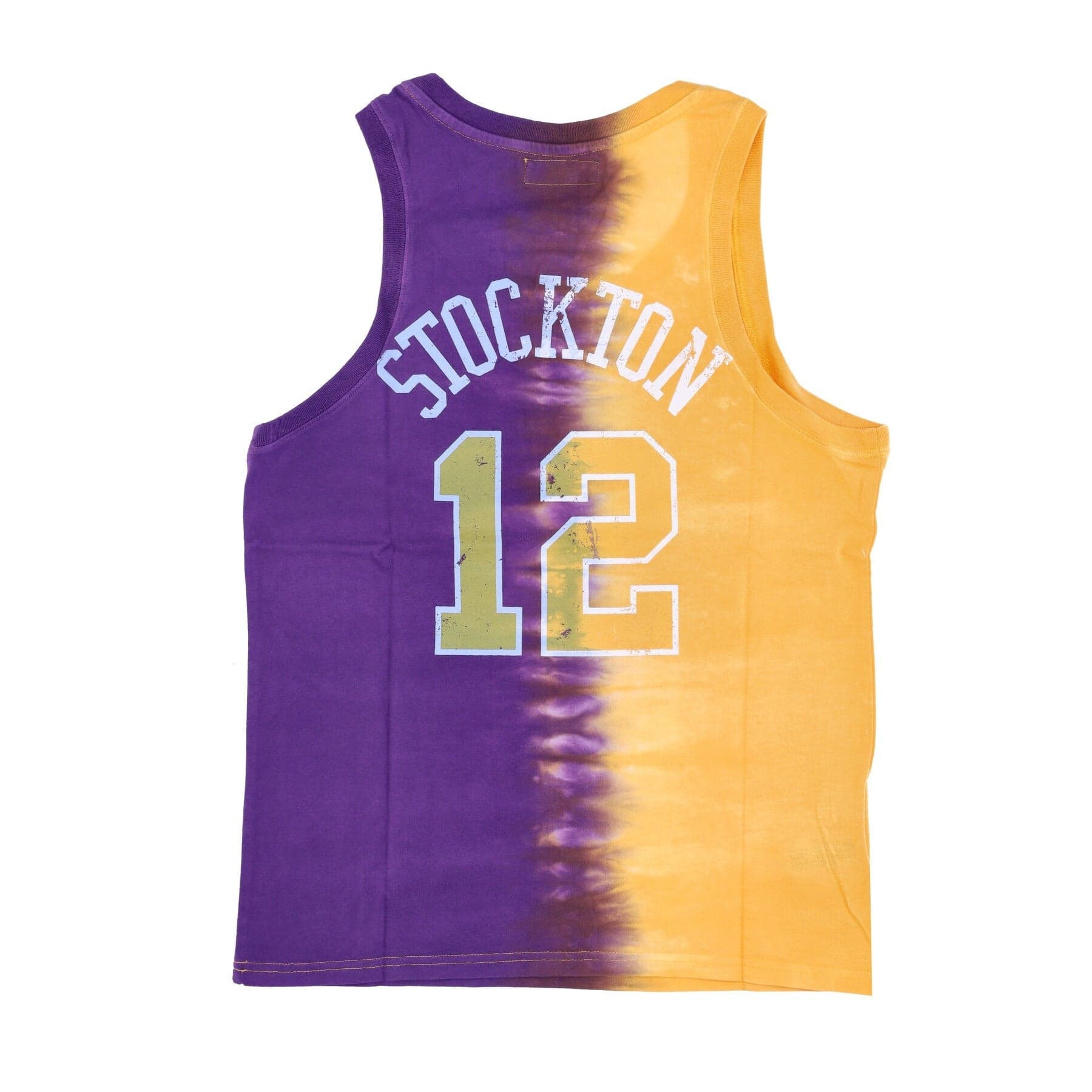 MITCHELL &amp; NESS Canotta Uomo Nba Vertical Tie Dye Tank Hardwood Classics No 12 John Stockton Utajaz Original Team Colors da uomo in Canottiere e magliette Drestige - Casamassima, commercioVirtuoso.it