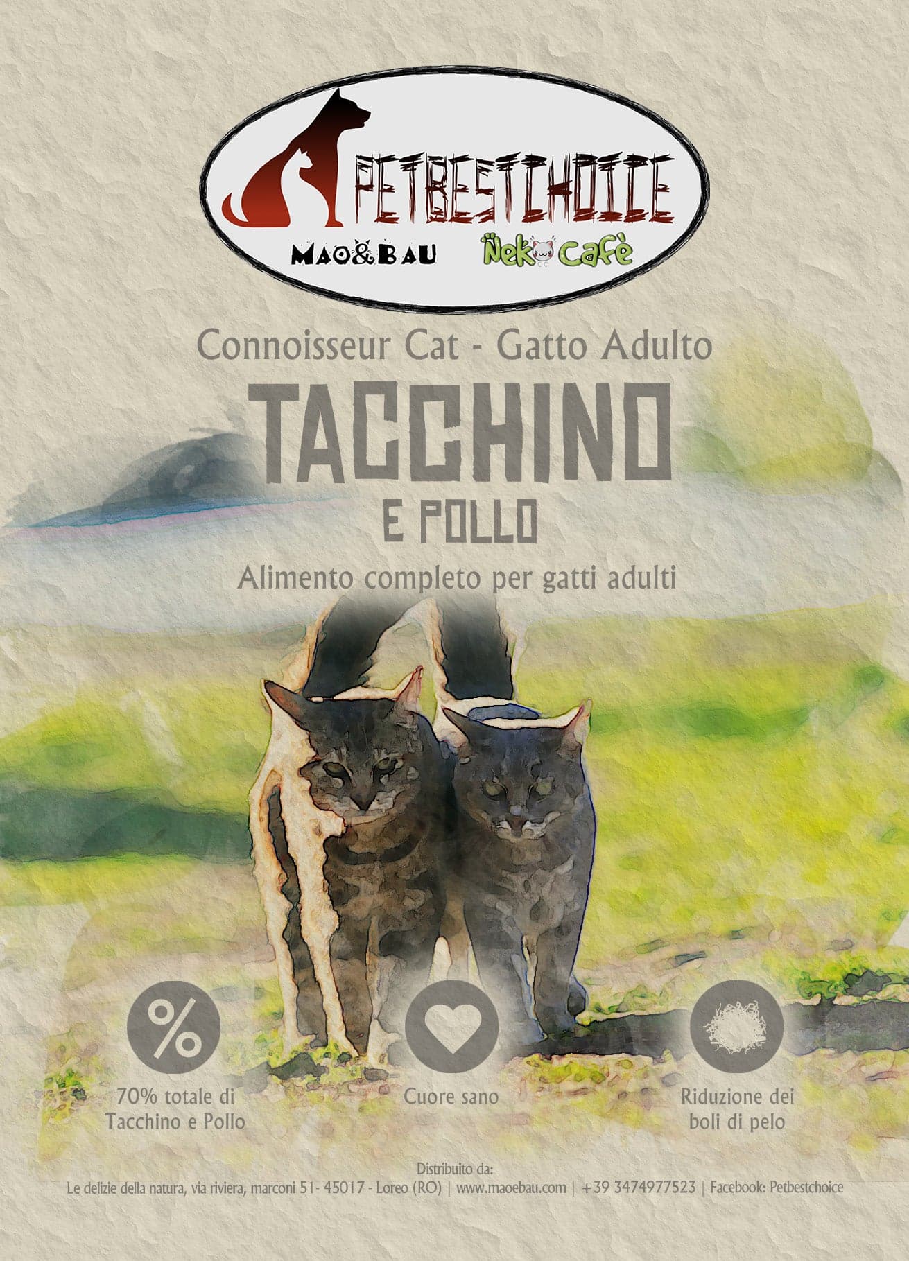 PETBESTCHOICE Linea Salute Platino Adult/Attivo Tacchino e Pollo 70% in Secco Petbestchoice - Loreo, commercioVirtuoso.it