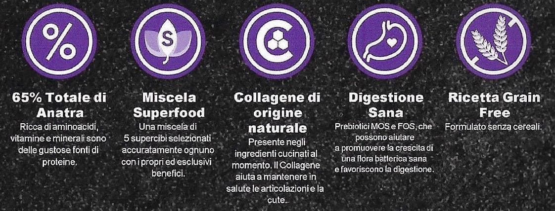 PETBESTCHOICE GRAINFREE ADULT ANATRA 65% & 5 SUPERFOOD in Secco Petbestchoice - Loreo, commercioVirtuoso.it