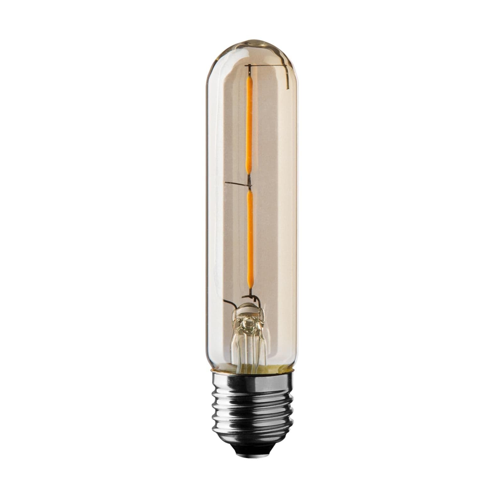 Lampada edison vintage antique led e27 tubo antichizzata tubolare (2.5 watt) - 2