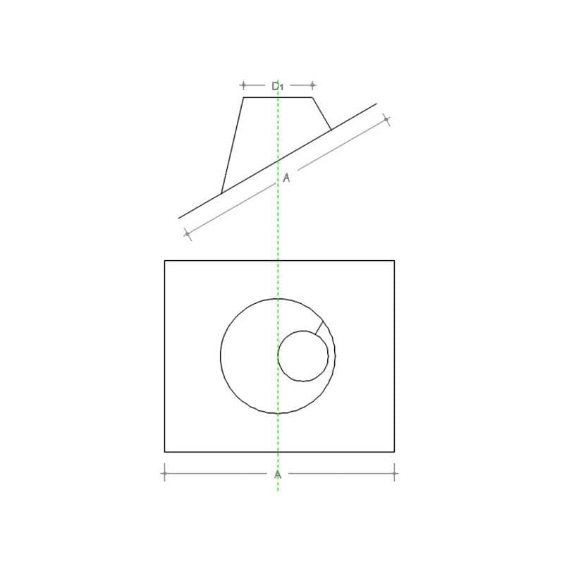 Faldale inclinato zincato per tubo da 220mm spessore 6 decimi in Fumaioli Aloiserw.com - Altomonte, commercioVirtuoso.it