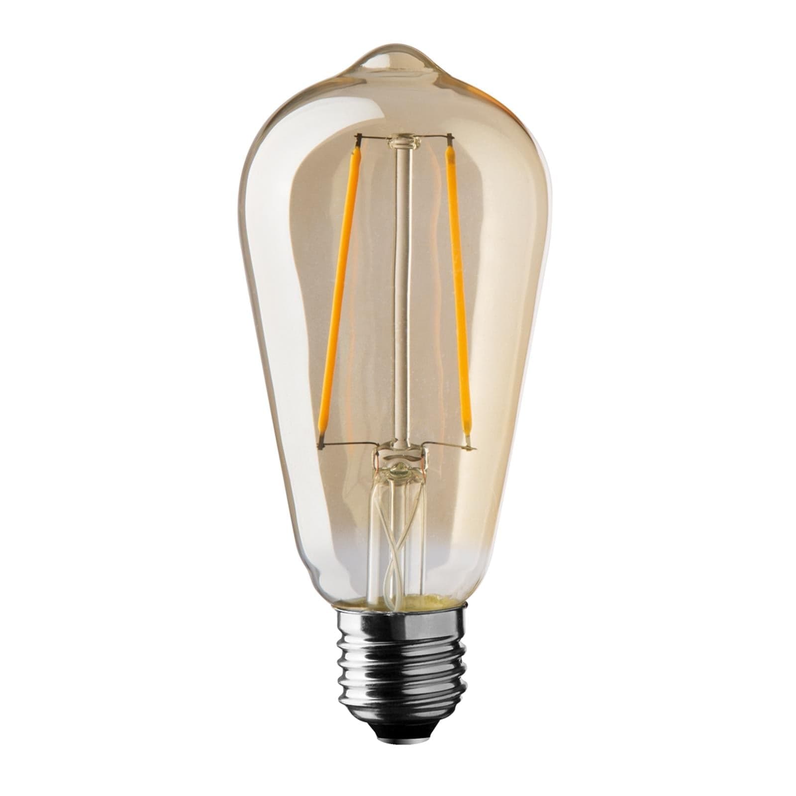 Lampada edison vintage antique led e27 sfera antichizzata 64 mm diametro - 1