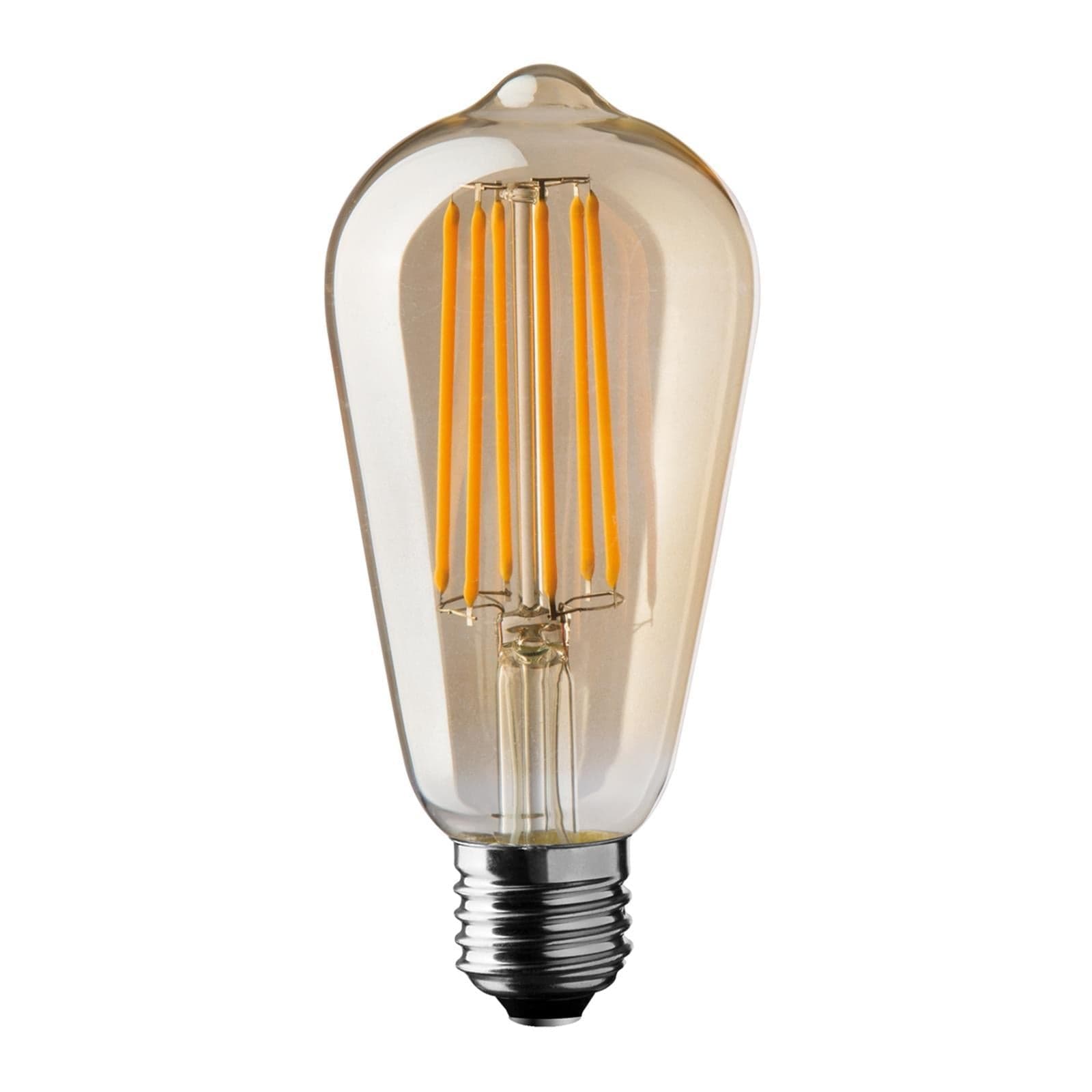 Lampada edison vintage antique led e27 sfera antichizzata 64 mm diametro (4 watt) - 2