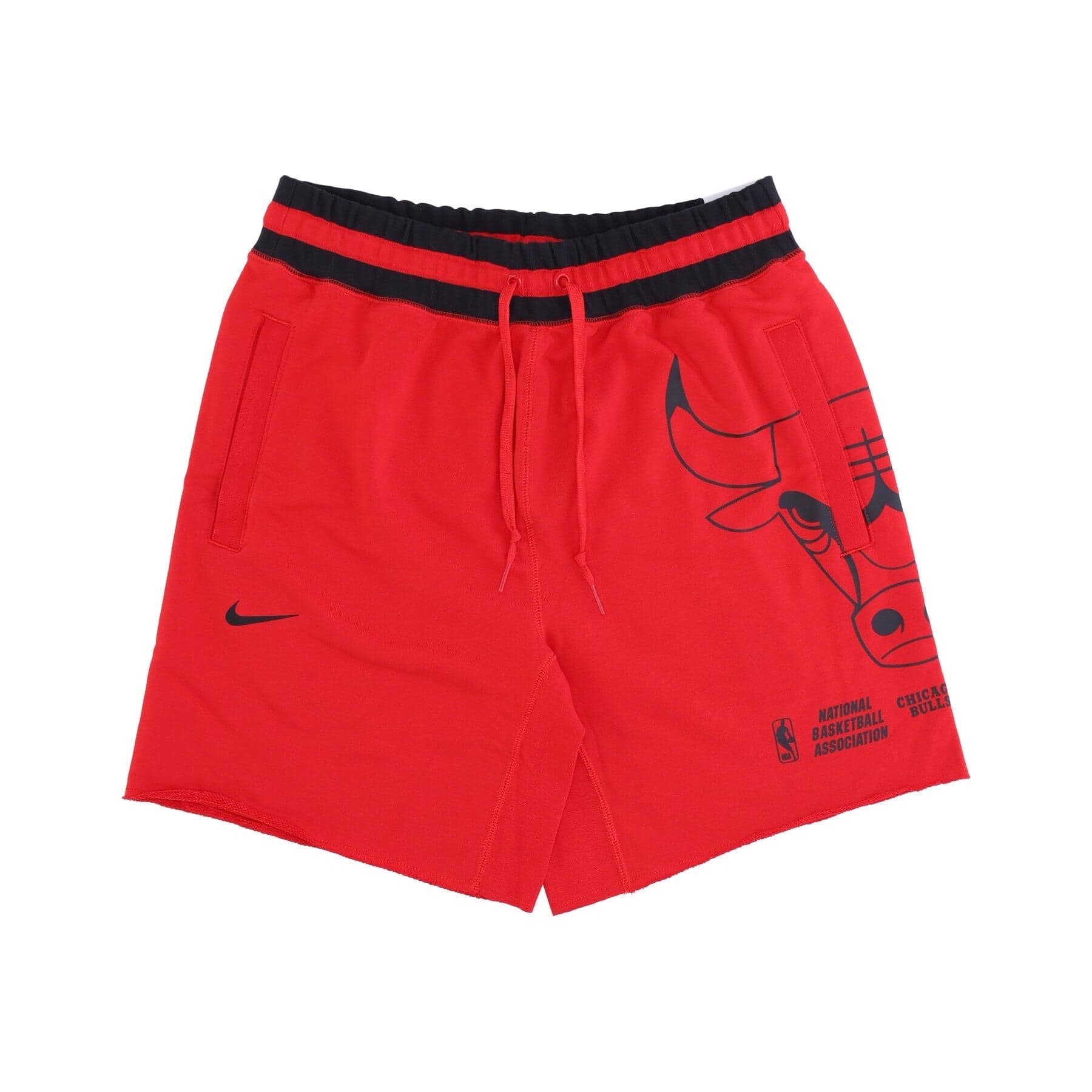 NIKE NBA Pantalone Corto Tuta Uomo Nba Fleece Short Courtside Chibul University Red da uomo