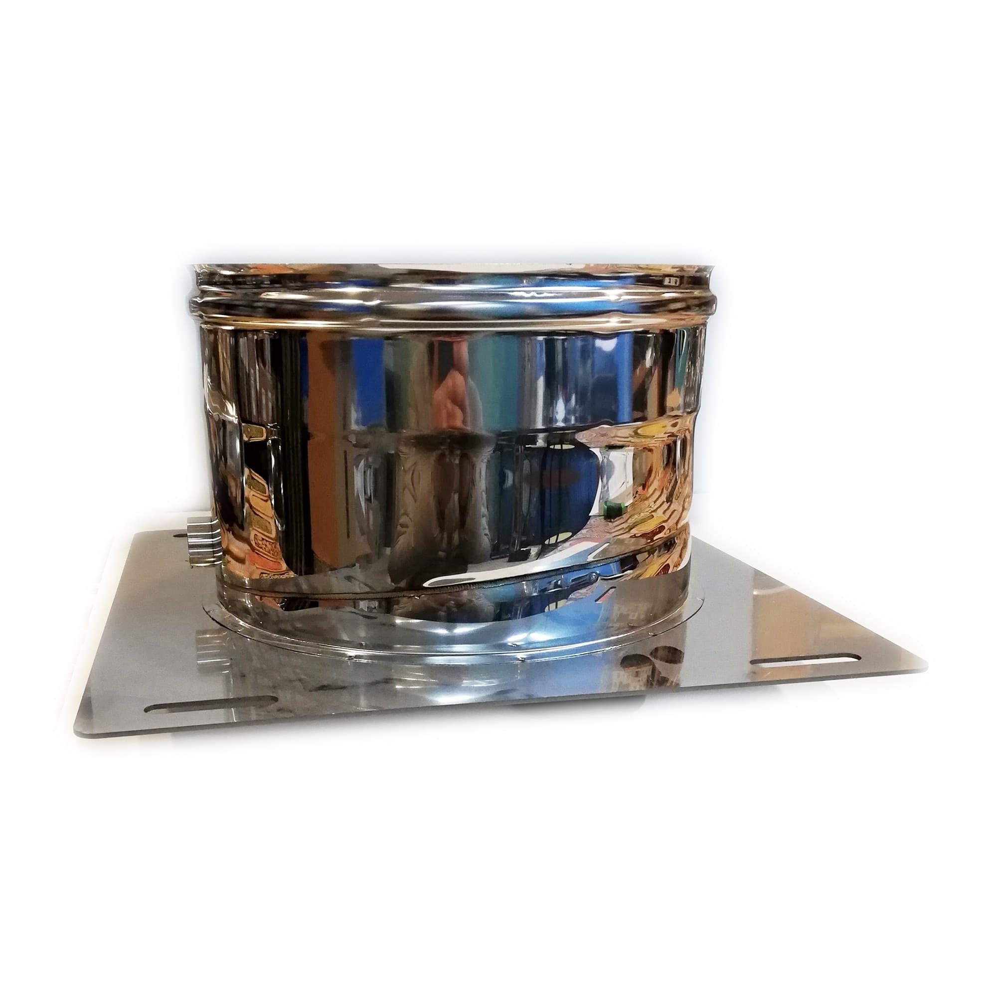 Piastra di base da 150mm in acciaio inox AISI 304 con spurgo in Aste di acciaio INOX Aloiserw.com - Altomonte, commercioVirtuoso.it