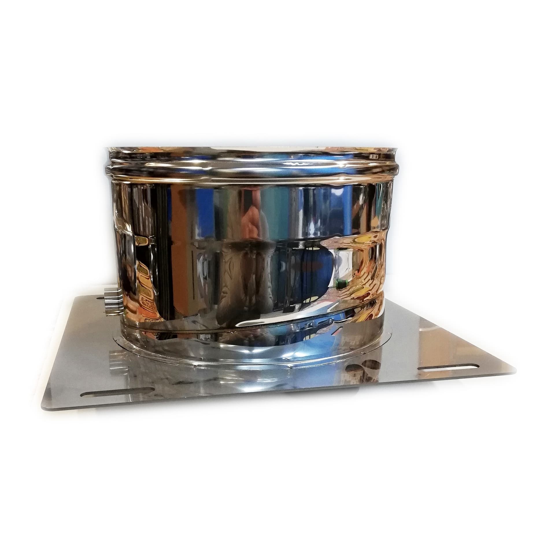 Piastra di base da 180mm in acciaio inox AISI 304 con spurgo in Aste di acciaio INOX Aloiserw.com - Altomonte, commercioVirtuoso.it