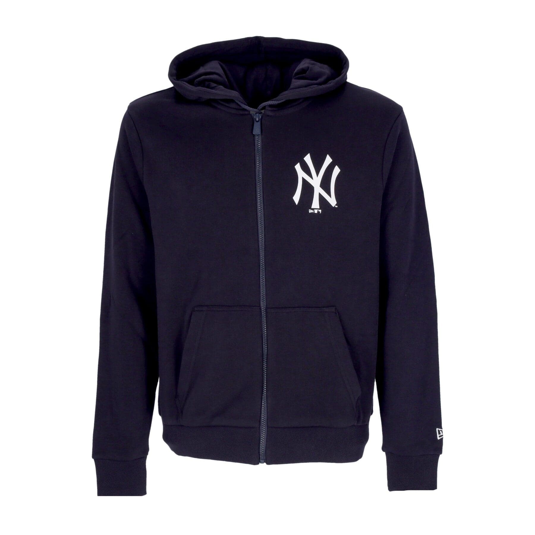 NEW ERA Felpa Cappuccio Zip Uomo Mlb League Essential Fz Neyyan Navy/white da uomo