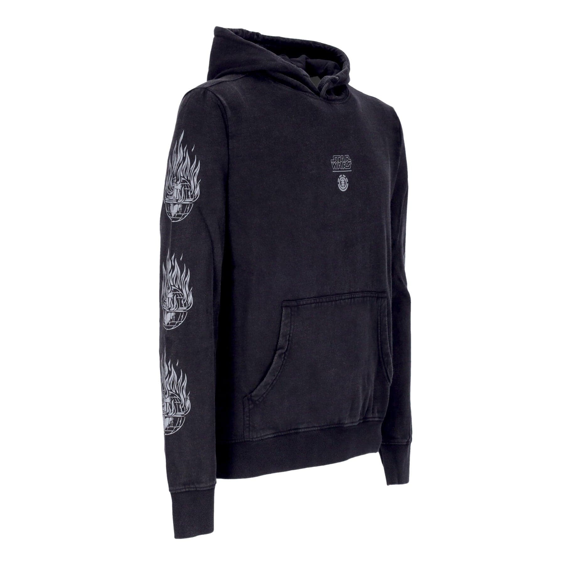 ELEMENT Felpa Cappuccio Uomo Deathstar Hoodie X Star Wars Washed Black da uomo in Felpe con cappuccio Drestige - Casamassima, commercioVirtuoso.it