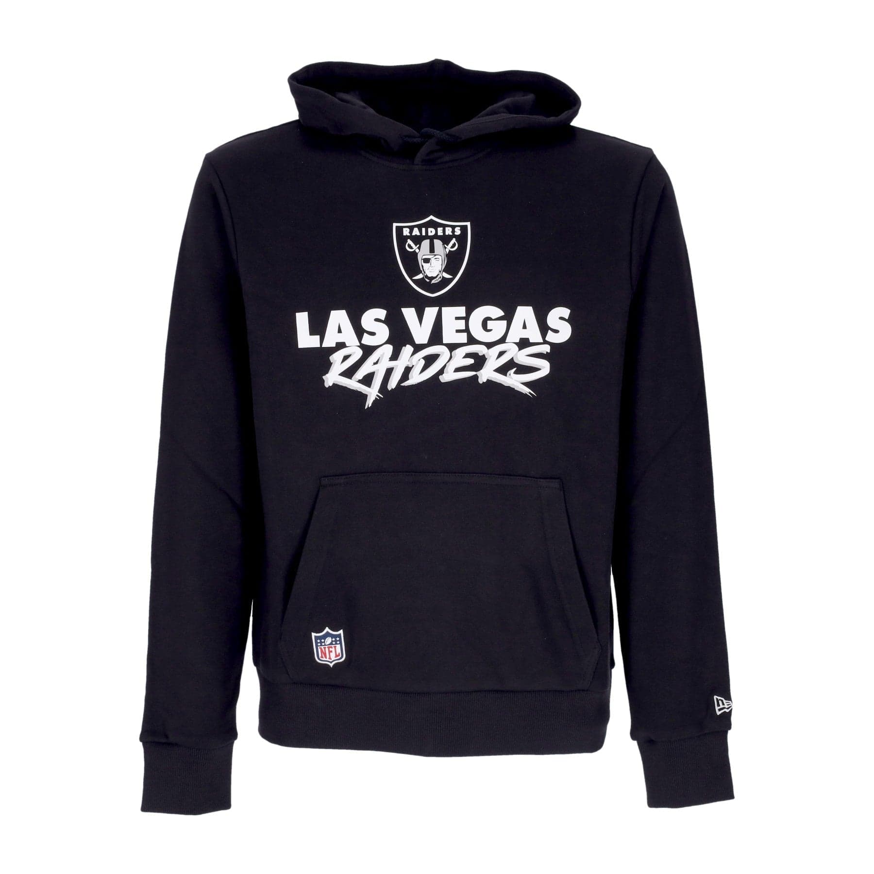 NEW ERA Felpa Cappuccio Uomo Nfl Script Team Hoody Lasrai Black/white da uomo in Autocategorizzazione Drestige - Casamassima, commercioVirtuoso.it