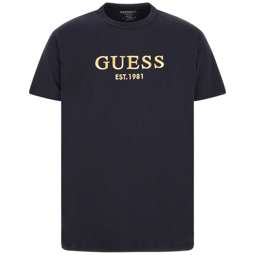 Guess t-shirt blu logo ricamato M4YI17 I3Z14