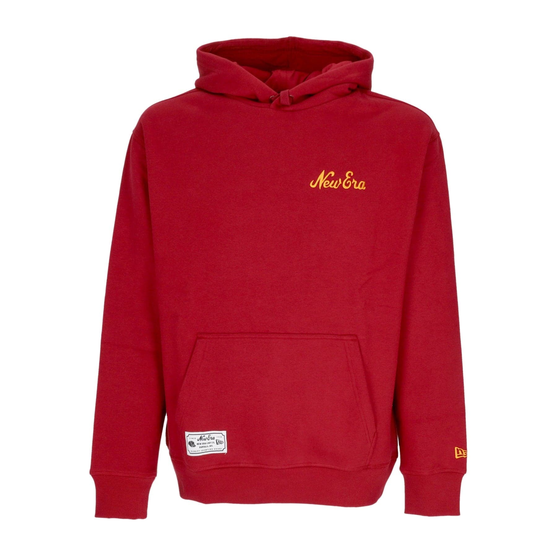 NEW ERA Felpa Cappuccio Uomo Ne Heritage Oversized Hoodyy Newera Hot Red da uomo