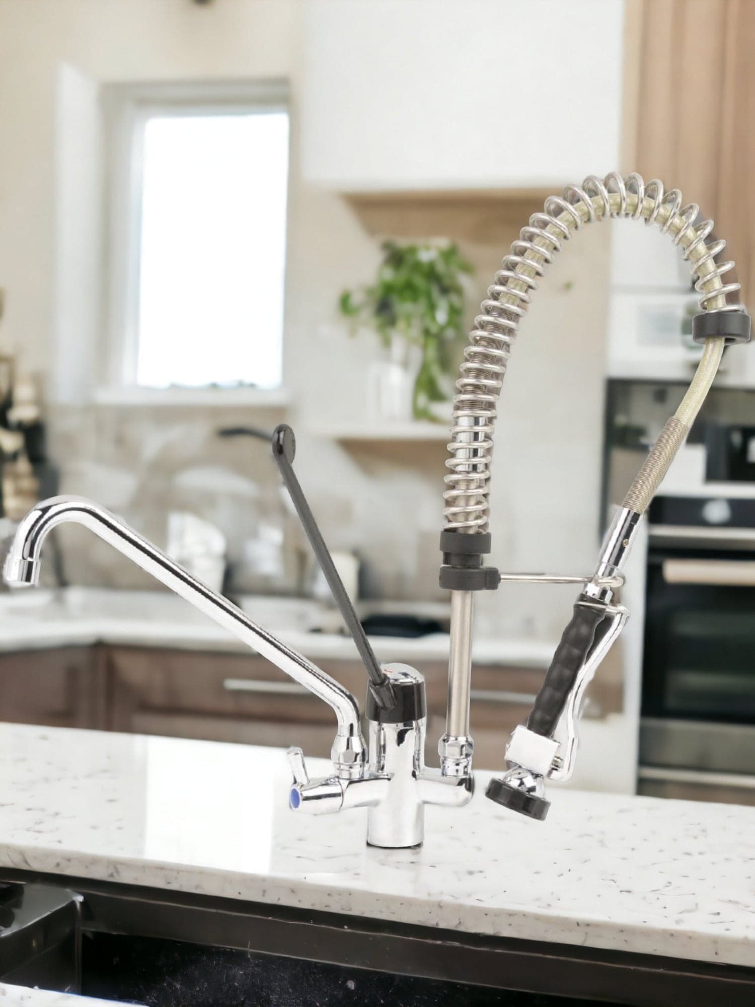 Miscelatore per cucina professionale industriale con doppia uscita in Rubinetti per lavelli da cucina BagnoClic.it - Pregnana Milanese, commercioVirtuoso.it