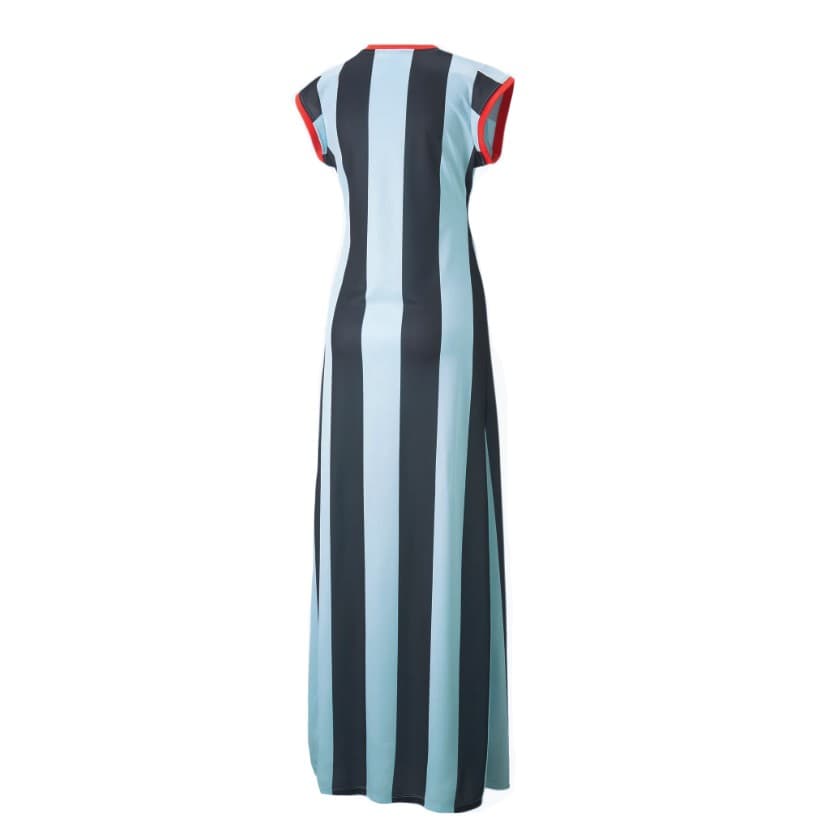 PUMA Vestito Donna Stripes Long Dress X Dua Lipa Blue Glow da donna in Abiti Drestige - Casamassima, commercioVirtuoso.it
