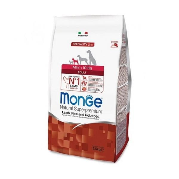 Monge Speciality Line Monoprotein secco Cani Adulti Mini agnello riso e patate in Secco 101 Market - Poggibonsi, commercioVirtuoso.it