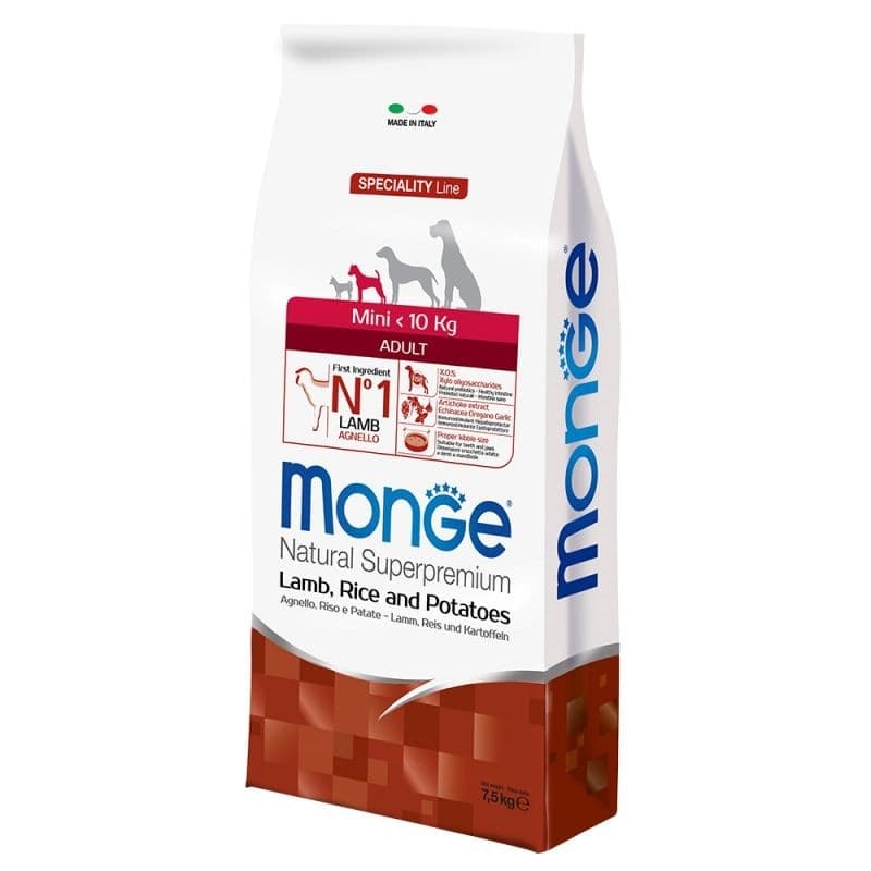 Monge Speciality Line Monoprotein secco Cani Adulti Mini agnello riso e patate in Secco 101 Market - Poggibonsi, commercioVirtuoso.it