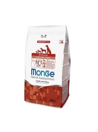 Monge Speciality Line secco Cani Puppy & Junior agnello e riso in Secco 101 Market - Poggibonsi, commercioVirtuoso.it