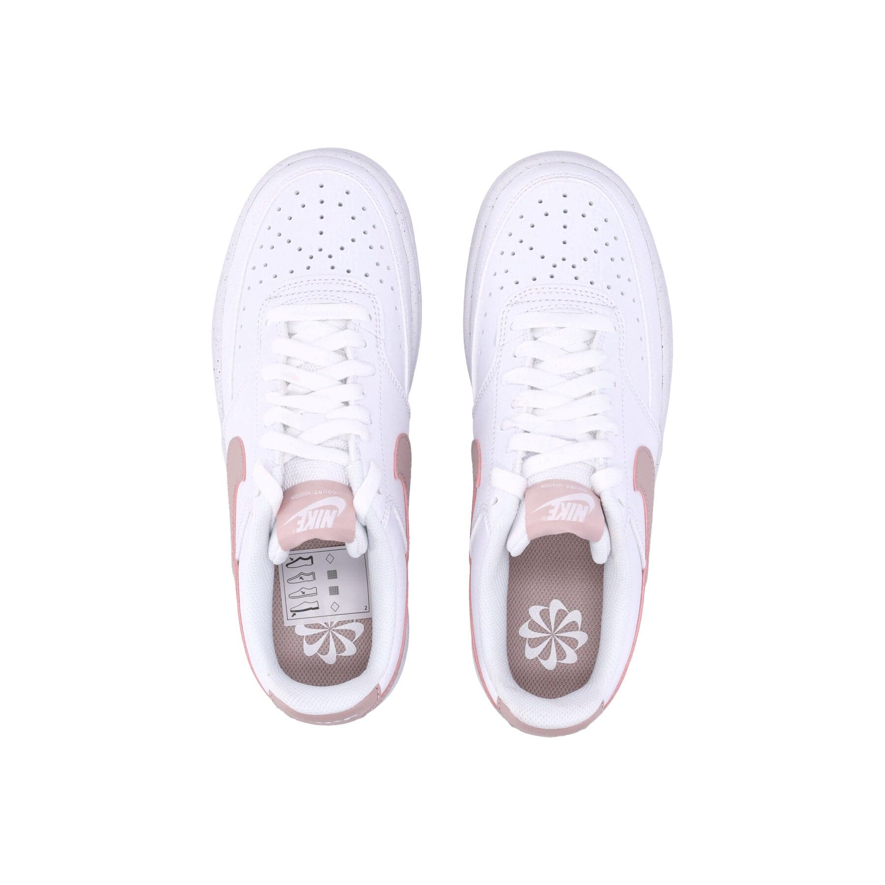 Nike Scarpa Bassa Donna W Court Vision Low Next Nature White/pink Oxford da donna in Sneaker casual Drestige - Casamassima, commercioVirtuoso.it