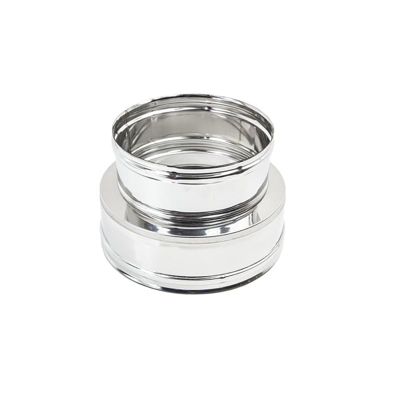 Raccordo inox mono parete F 200mm a doppia parete MF Di 200 - De 250 mm