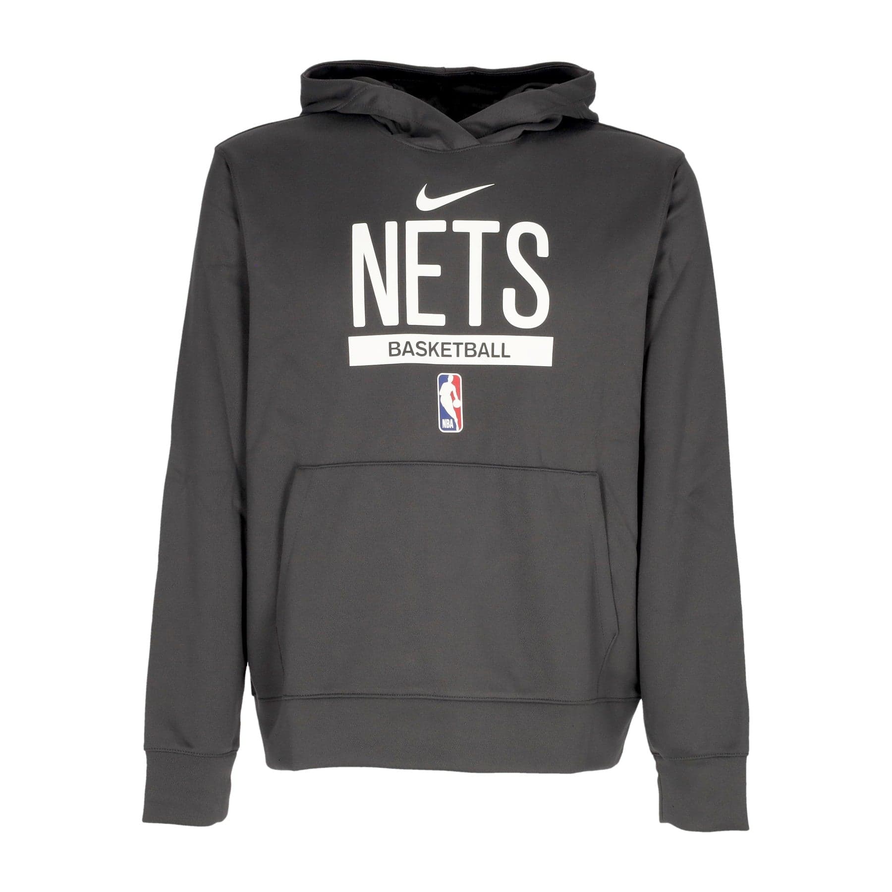 NIKE NBA Felpa Leggera Cappuccio Uomo Nba Dri-fit Spotlight Hoodie Bronet Anthracite da uomo