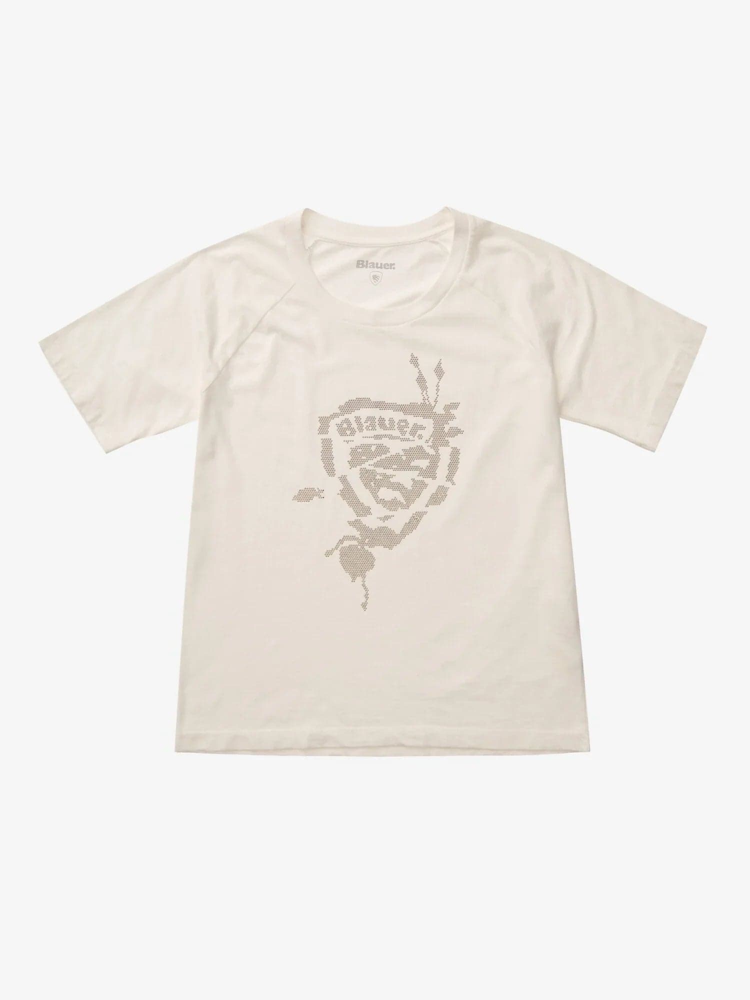 T-shirt donna Blauer Havey con scudo decorato in perline mod  Havey in Autocategorizzazione Broadway Red - Barletta, commercioVirtuoso.it